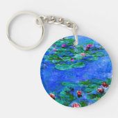 Monet - Waterlelies (rood)  Sleutelhanger (Voorkant)