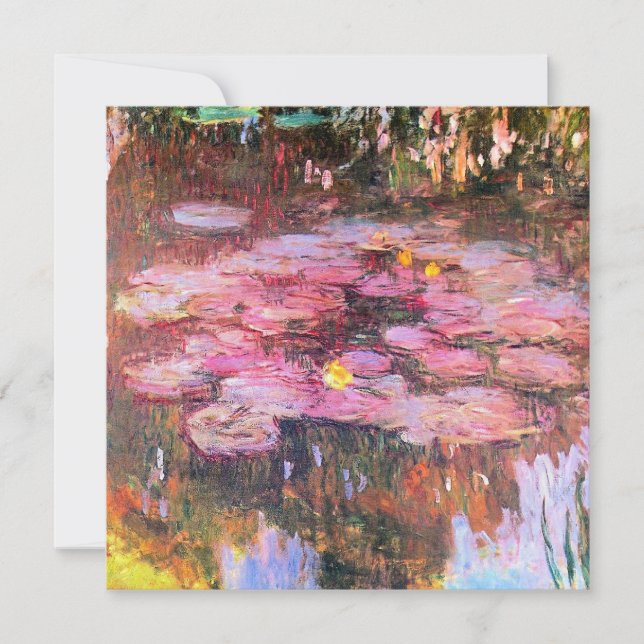 Monet - Waterlelies, roze, (Voorkant)