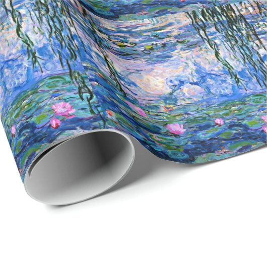 Monet - Waterlelies, roze, Cadeaupapier (Rol Hoek)