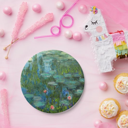 Monet Waterlelies Schone Kunst (1915) Papieren Bordje (Feest)