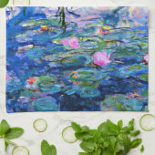Monet, waterlelies, theedoek (Gevouwen)