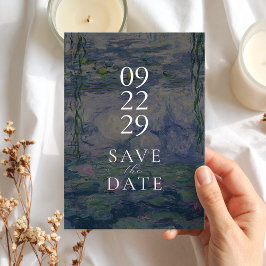 Monet Waterlelies Trouwkaart Save The Date