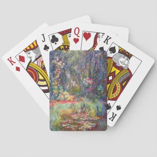 Monet Waterlelies Vijver Pokerkaarten (Achterkant)