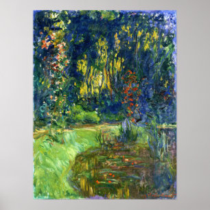 Monet - Waterlellevijver bij Giverny 1919 Poster