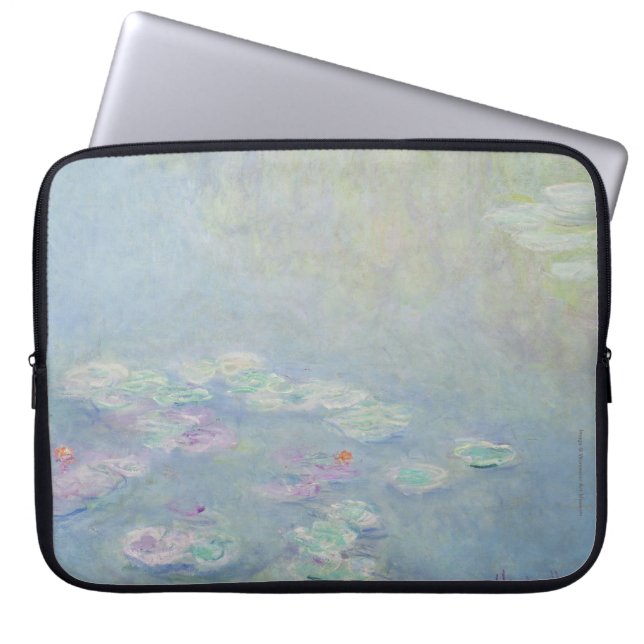Monet - Waterliellaptophoes Laptop Sleeve (Voorkant)