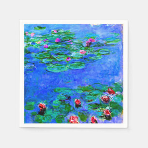 Monet - waterlijmen, rood servet