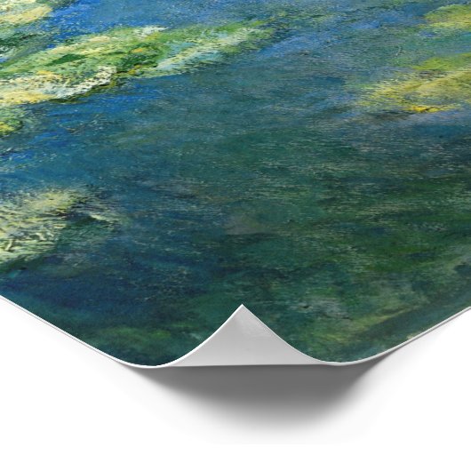 Monet Waterlilies 1906 Schilderen Poster (Hoek)