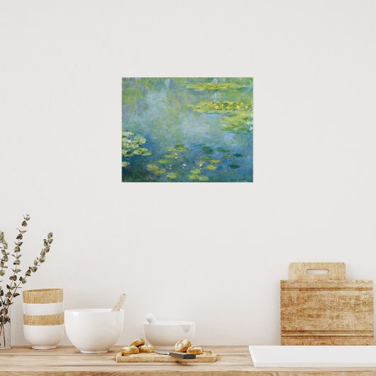 Monet Waterlilies 1906 Schilderen Poster (Keuken)