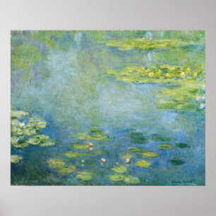 Monet Waterlilies 1906 Schilderen Poster
