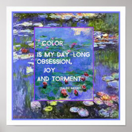 Monet Waterlilies Poster