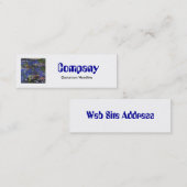 Monet Waterlilies Skinny Visitekaartje (Voorkant / Achterkant)