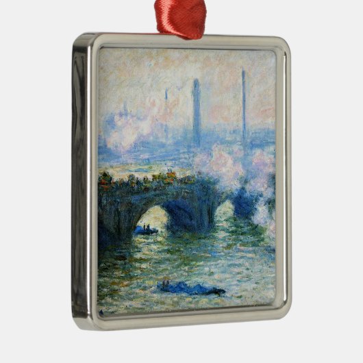 Monet - Waterloo Bridge, Londen, beroemd schilderi Metalen Ornament (Rechts)