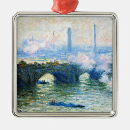 Monet - Waterloo Bridge, Londen, beroemd schilderi Metalen Ornament