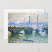 Monet - Waterloo Bridge, Londen, Briefkaart (Voorkant / Achterkant)