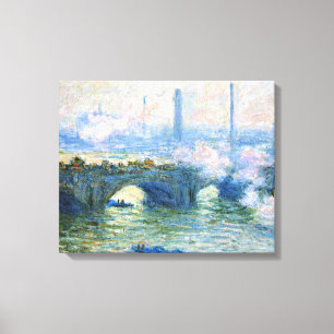 Monet - Waterloo Bridge, Londen, Canvas Afdruk