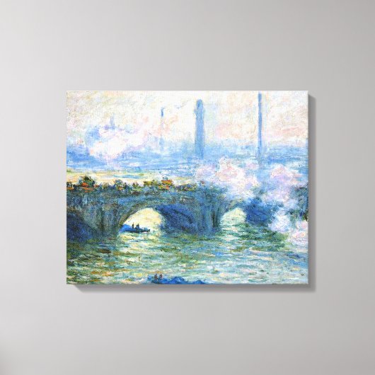 Monet - Waterloo Bridge, Londen, Canvas Afdruk (Voorkant)