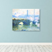 Monet - Waterloo Bridge, Londen, Canvas Afdruk (Insitu (Houten vloer))