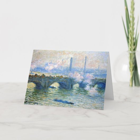 Monet - Waterloo Bridge, Londen, Kaart (Voorkant)