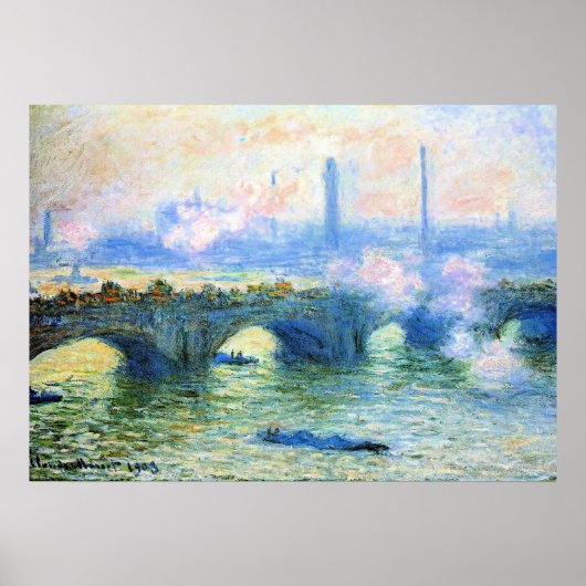 Monet - Waterloo Bridge, Londen, Poster (Voorkant)