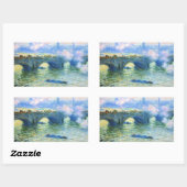 Monet - Waterloo Bridge, Londen, Rechthoekige Sticker (Vel)