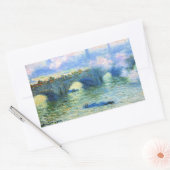 Monet - Waterloo Bridge, Londen, Rechthoekige Sticker (Envelop)