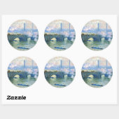 Monet - Waterloo Bridge, Londen Ronde Sticker (Vel)