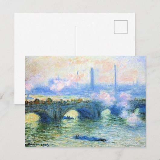 Monet - Waterloo Bridge, London, Briefkaart (Voorkant / Achterkant)