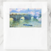 Monet - Waterloo Bridge, London, Rechthoekige Sticker (Tas)