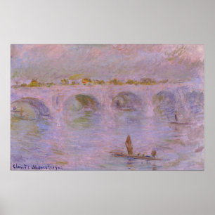 Monet - Waterloorbrug in Londen Poster