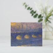 Monet - Waterloorbrug, overcast weer, Briefkaart (Staand voorkant)
