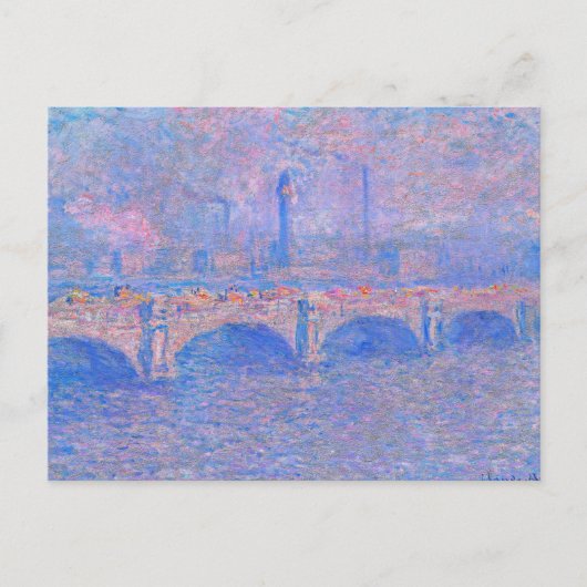 Monet - Waterloorbrug, zonlicht-effect Briefkaart (Voorkant)