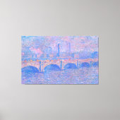 Monet - Waterloorbrug, zonlicht-effect Canvas Afdruk (Voorkant)