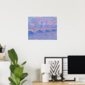 Monet - Waterloorbrug, zonlicht-effect Poster (Thuiskantoor)