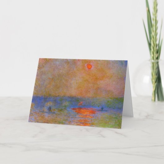Monet - Waterloorbrug, zonlicht in de mist, Kaart (Voorkant)