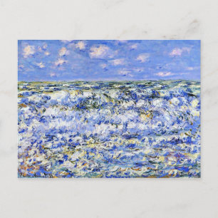 Monet - Waves Breaking, beroemd kunstwerk Briefkaart