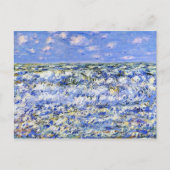 Monet - Waves Breaking, beroemd kunstwerk Briefkaart (Voorkant)