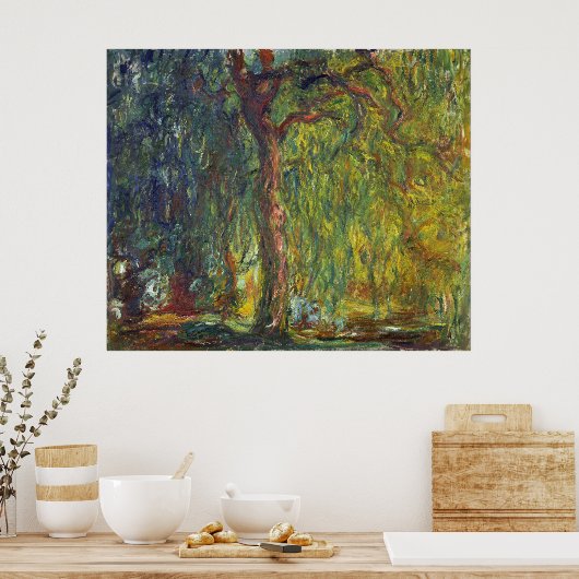 Monet, wazig wild poster (Keuken)