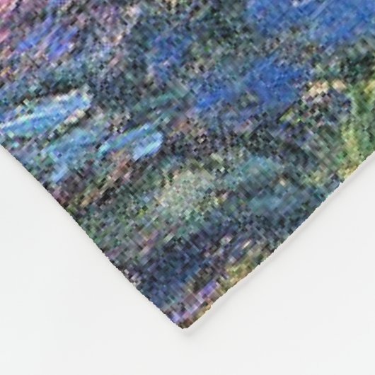 Monet - Weeping Willow en Water Lily Pond, Fleece Deken (Hoek)
