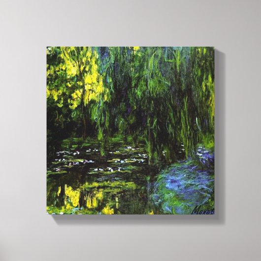 MONET WEEPING WILLOWS Stretched Canvas Print (Voorkant)