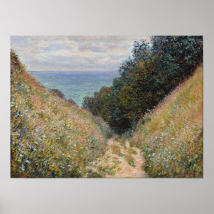 Monet - Weg bij La Cavee Pourville Poster