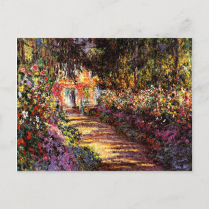 Monet - Weg in Monet's tuin in Giverny Briefkaart