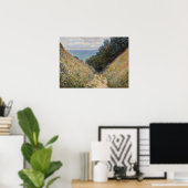 Monet - weg naar La Cavee Pourville Poster (Thuiskantoor)