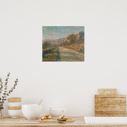 Monet - weg naar La Roche Guyon Poster (Keuken)