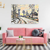 Monet - Weg naar Louveciennes, Impressionisme Canvas Afdruk (Insitu (Woonkamer))