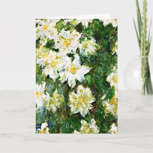 Monet - White Clematis Kaart (Voorkant)