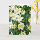 Monet - White Clematis Kaart (Gele Bloem)