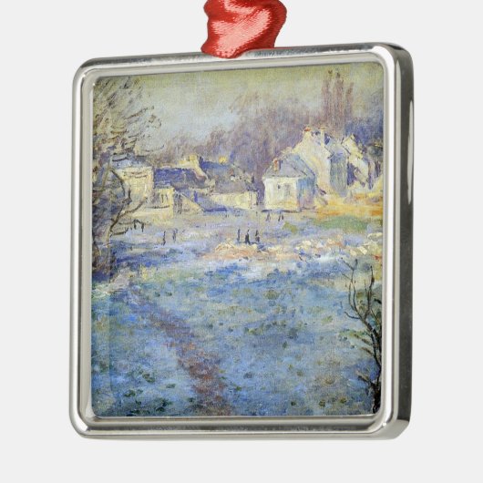 Monet - White Frost artwork Metalen Ornament (Links)