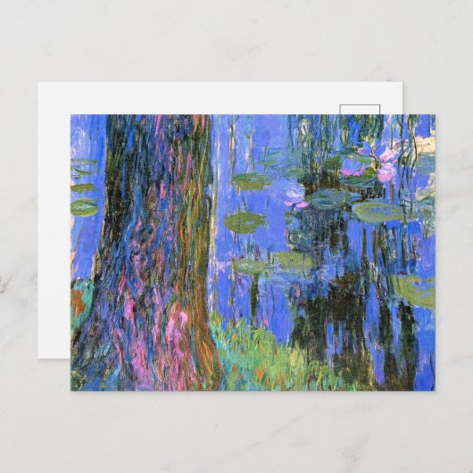 Monet - Wilde en Water Lily Pond Briefkaart (Voorkant / Achterkant)