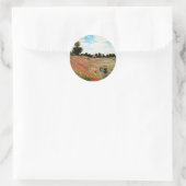 Monet - Wilde klaprozen bij Argenteuil, Ronde Sticker (Tas)