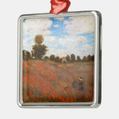 Monet - Wilde papavers Metalen Ornament (Links)
